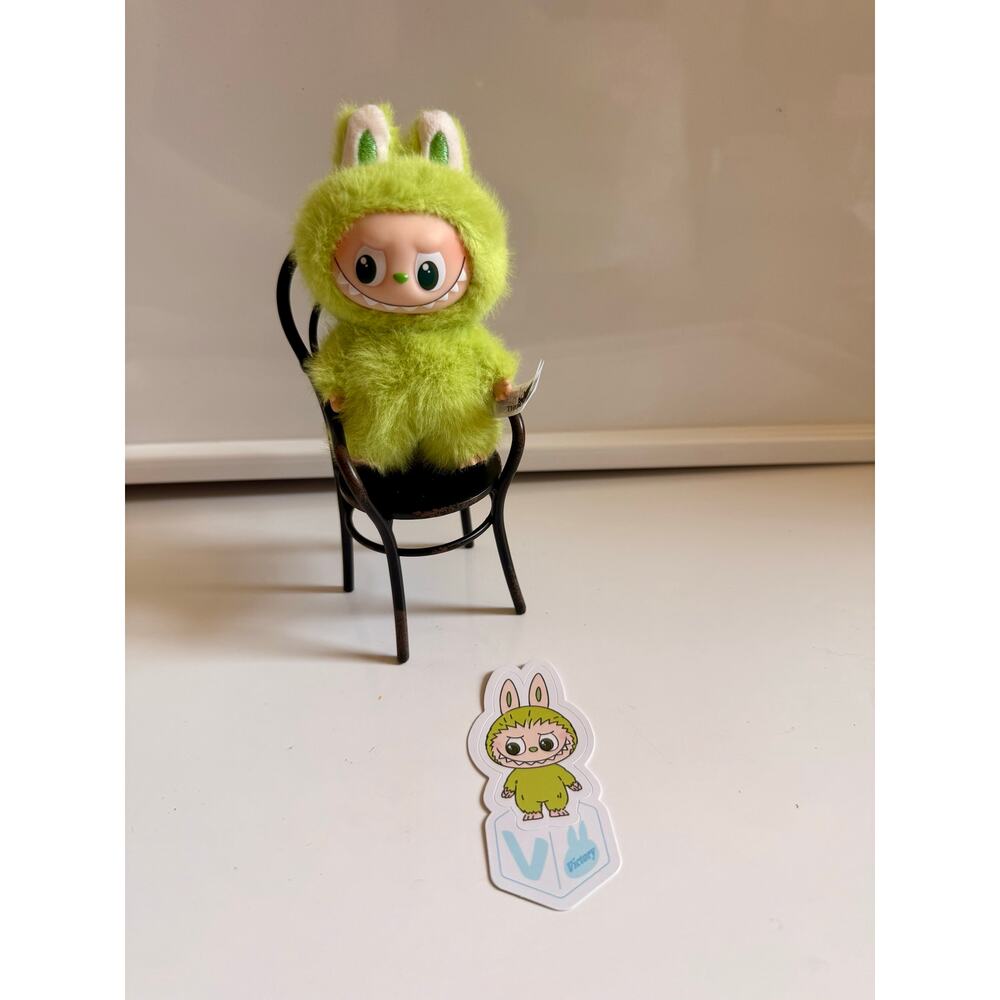 Authentic Pin for love Lububu plush letter : V Popmart V4